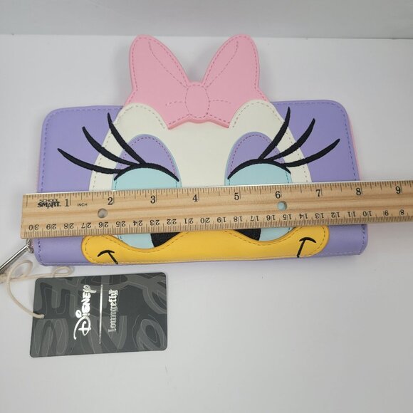 Loungefly Disney Daisy Duck Mini Backpack & Wallet Set NWT - Picture 11 of 12